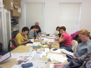 Open Your Memory Box Participants, hard at work!
